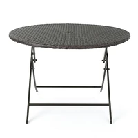 Foldable Wicker Dining Table For Hosting