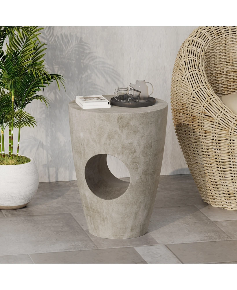 Simplie Fun Sirius Outdoor Concrete Side Table