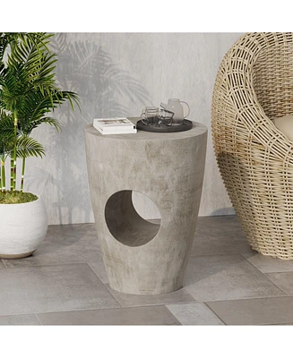 Simplie Fun Sirius Outdoor Concrete Side Table