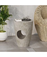 Simplie Fun Sirius Outdoor Concrete Side Table