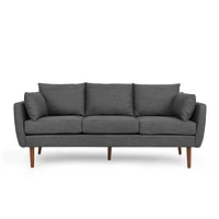 Contemporary 3-Seater Sofa With Accent Pillows