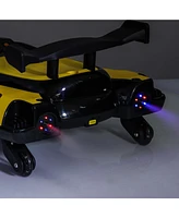 Simplie Fun 12V Kids Electric Ride-On: DriFT, Spray, Lights, Music, Safe & Fun