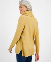 Style & Co Women's Rib-Knit Turtleneck Long-Sleeve Sweater, Created for Macy's