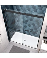 Streamdale Furniture Bypass Shower Door, 56"-60"W x 74"H, Tempered Glass