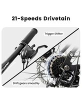 Streamdale Furniture 26" Mountain Bike: 21-Speed, Disc Brakes, Suspension