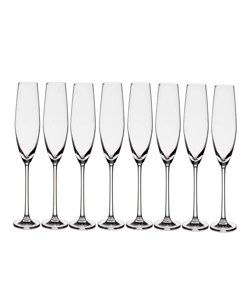 Anchor Hocking Champagne Flutes Glasses, Set of 8