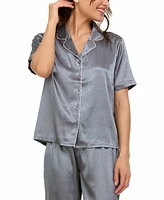 Floral by Nikrooz Women's 2-Pc. Jamie Satin Jacquard Pajama Set