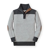 Hope & Henry Baby Boys Organic Mock Neck Sweater