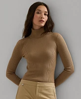 Lauren Ralph Petite Ribbed Turtleneck Sweater