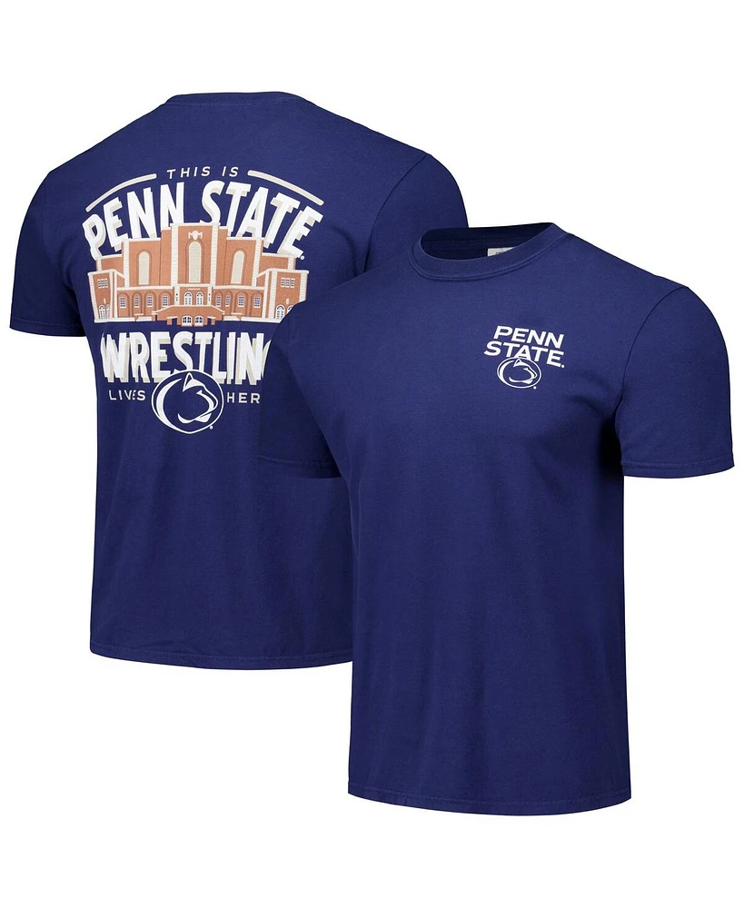 Image One Men's and Women's Navy Penn State Nittany Lions Hyper Local Wrestling Rec Hall T-Shirt