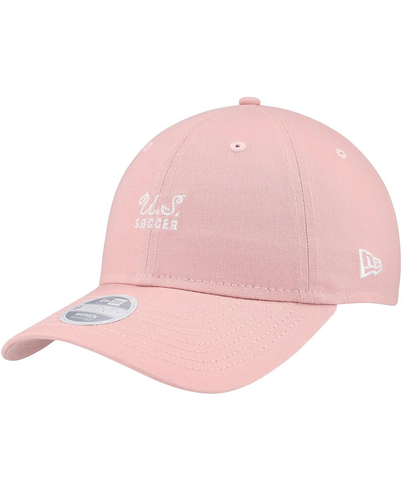 New Era Women's Pink Uswnt Throwback 9TWENTY Adjustable Hat