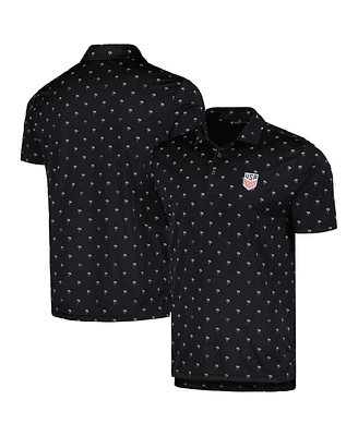 Levelwear Men's Black Usmnt Groove Performance Polo