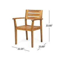 Acacia Wood Dining Chair: Durable, Comfortable, And Stylish