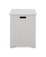 Streamdale Furniture Modern Faux Wood Bathroom Hamper With Flip Top Lid