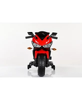 Kids Electric Motorcycle w/ Training Wheels, Manual Throttle, Lighting Wheels