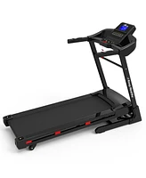 3.5HP Foldable Treadmill with Bluetooth, Shock Absorption, and App