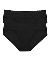 Natori Women's Bliss Perfection Lace Trim One Bikini Brief 2-Pack