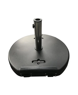 Streamdale Furniture Mota Umbrella Base: 132 Lbs Concrete With Stainless Steel Collar