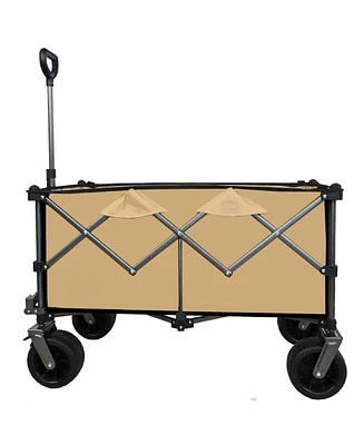 Simplie Fun Collapsible Beach Wagon: Large Capacity, Foldable, Durable