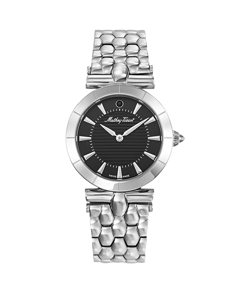 Mathey Tissot Women's Classic Black Dial Watch - D106AN