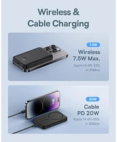 Baseus Wireless Portable Charger Magnetic Power Bank 5000mAh MagSafe Charger, Purple