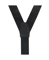 Trafalgar Dutton Solid Color Silk Button End Suspenders