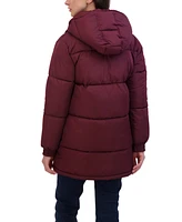 Sebby Juniors' Hooded 3/4 Puffer Coat