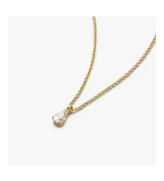 Ana Luisa Delicate Solitaire Pendant - Elise Pendant