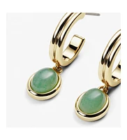 Ana Luisa Gemstone Hoop Earrings - Dobby