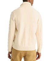 Nautica Men's Long Sleeve Cable-Knit Cardigan Sweater