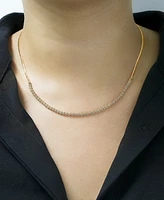 Wrapped in Love Diamond Zigzag 16" Collar Necklace (3/4 ct. t.w.) in 10k Gold, Created for Macy's