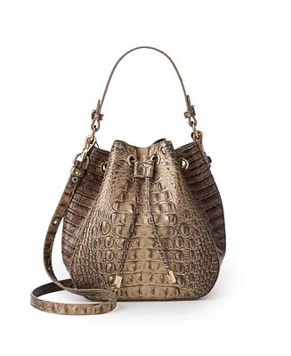 Brahmin Melinda Leather Bucket Bag