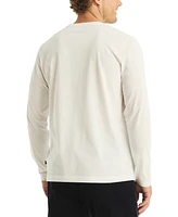 Nautica Men's Long Sleeve Crewneck Logo Graphic T-Shirt