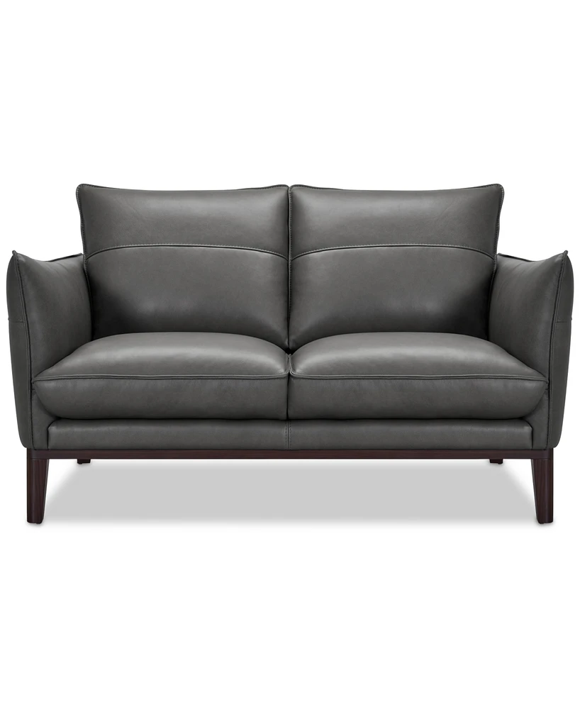 Kettner 58" Leather Loveseat, Created for Macy's