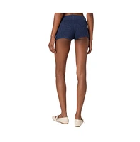 Edikted Women's Weekender knit micro shorts