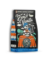 Bones Coffee Company French Vanilla Flavored Coffee Whole Coffee Beans | 12 oz Medium Roast Arabica Low Acid Coffee | Gourmet Coffee | Whole Bean