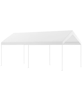 Slickblue 10 x 20 Feet Steel Frame Portable Car Canopy Shelter