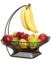 Gourmet Basics By Mikasa Fruit Basket & Banana Wire Hanger