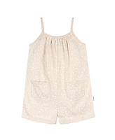 Gerber Toddler Girls Sleeveless Romper Jumpsuit, 2 Pack
