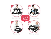 Slickblue Kids 4-in-1 Foldable Activity Push Walker with Adjustable Height