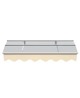 Series Door Window Awning Canopy: 0.137" Solid Polycarbonate, Aluminum Brackets