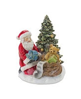 Slickblue Santa And Christmas Tree Figurine (Set of 2)