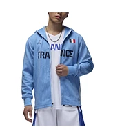 Nike Men's Blue France Basketball Authentic On-Court Game Full-Zip Jacket