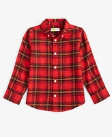 Epic Threads Toddler Boys Mary Plaid Flannel Shirt, Created for Macy's