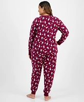 Family Pajamas Plus 2-Pc. Cotton Gnomes Matching Holiday Set, Created for Macy's