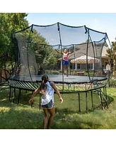 Springfree Trampoline Kids Outdoor Jumbo Square 13 Ft Trampoline with Enclosure