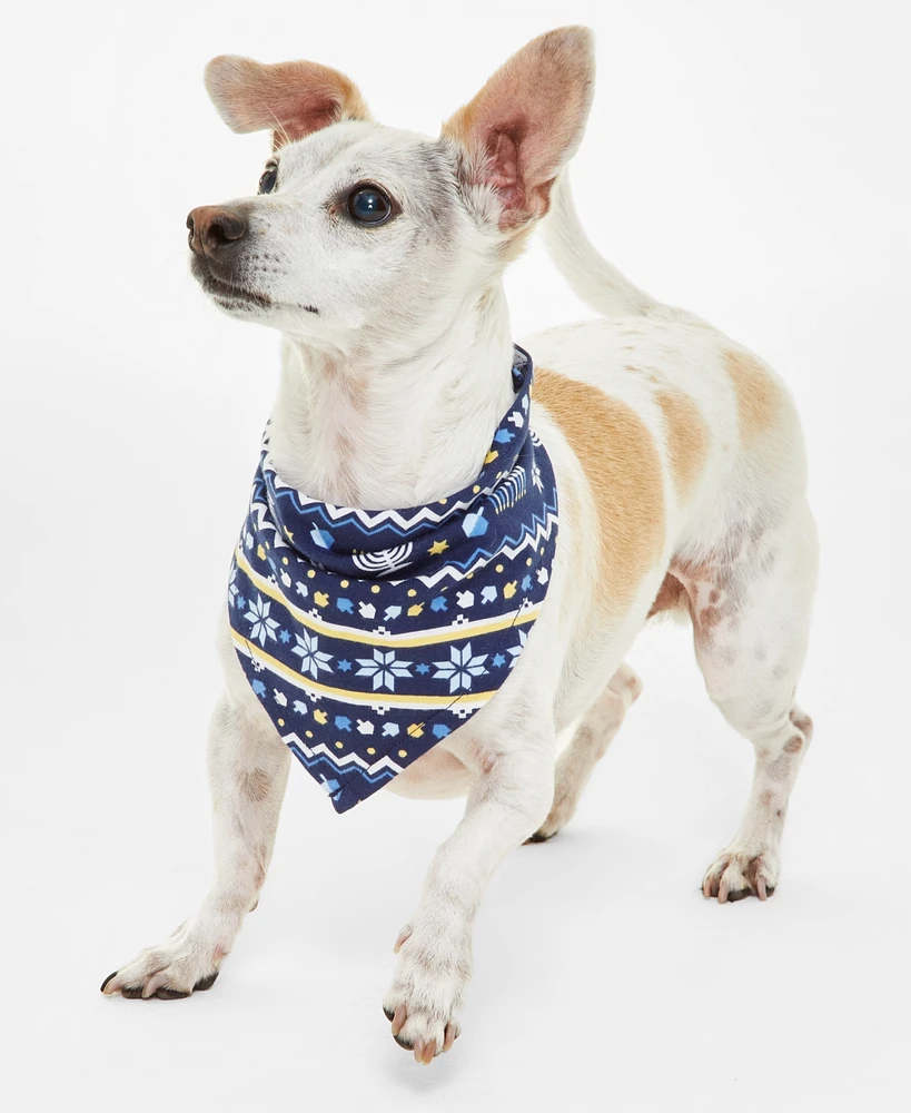 Holiday Lane Hanukkah Cotton Matching Family Pet Bandana, Created for Macy's