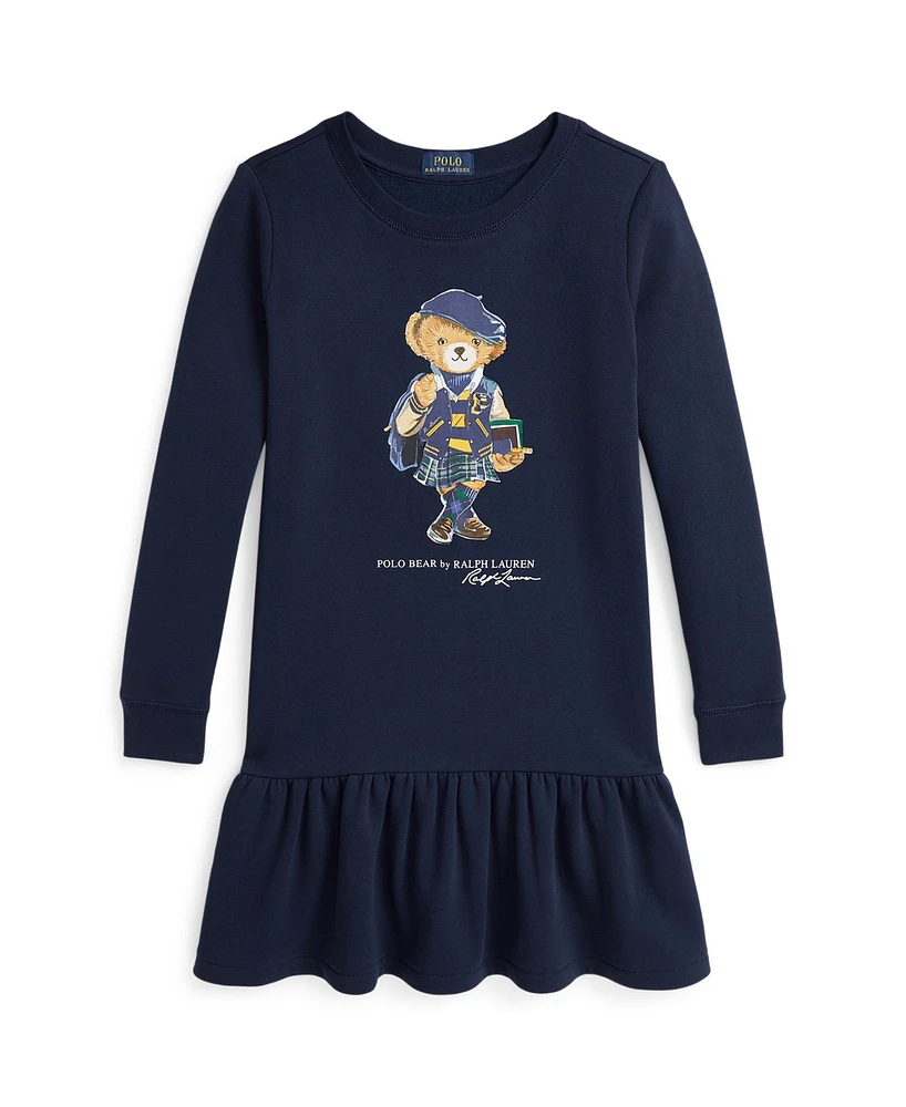 Polo Ralph Lauren Big Girls Bear Fleece Dress