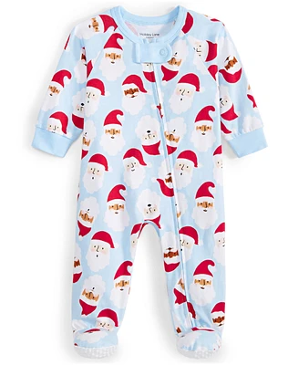 Family Pajamas Baby Santa Toss Cotton Footed Matching Christmas Pajamas, Created for Macy's