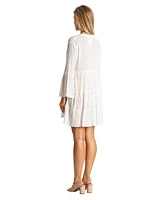 La Moda Clothing Women's Short Eyelet Dress